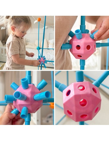 WOOPIE Construction Set XXL - 340-piece Tent Blocks