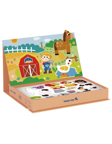 TOOKY TOY Magnetic Farm Puzzle - Educational Puzzles for Children