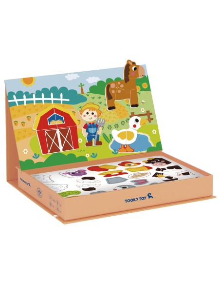 TOOKY TOY Magnetic Farm Puzzle - Educational Puzzles for Children