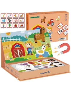 Magnetinė dėlionė Ūkis Farm TOOKY TOY – Edukacinės dėlionės vaikams