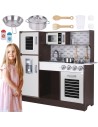 TOOKY TOY Wooden Kitchen with Accessories - Modern Design
