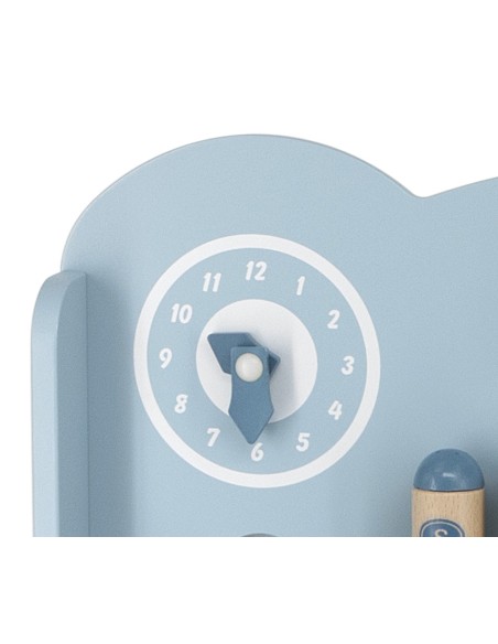 VIGA PolarB Wooden Kitchen with Accessories Silver - Blue