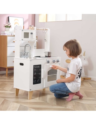Viga – Interaktive Holzküche PolarB mit Zubehör für Kinder