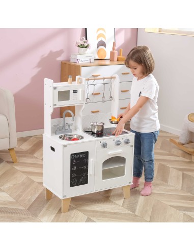 Viga – Interaktive Holzküche PolarB mit Zubehör für Kinder