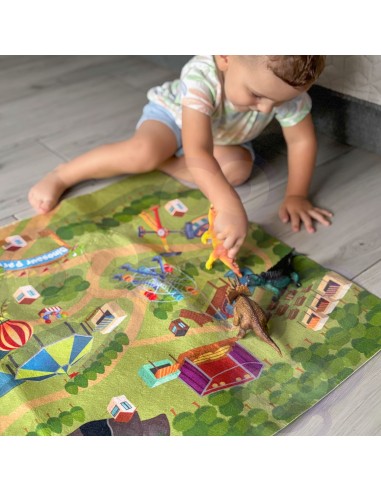 WOOPIE Dinosaurs Set 16 Pieces with Mat and Box for Children