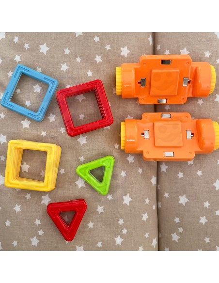 Klocki Magnetyczne Mini 22 el. Budowanie Pojazdów WOOPIE - STEAM