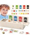 VIGA Educational Garbage Sorting Puzzle - Wooden Game