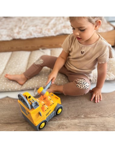 WOOPO Gra Zręcznościowa Uderz Młotkiem Wbijak Plac Budowy