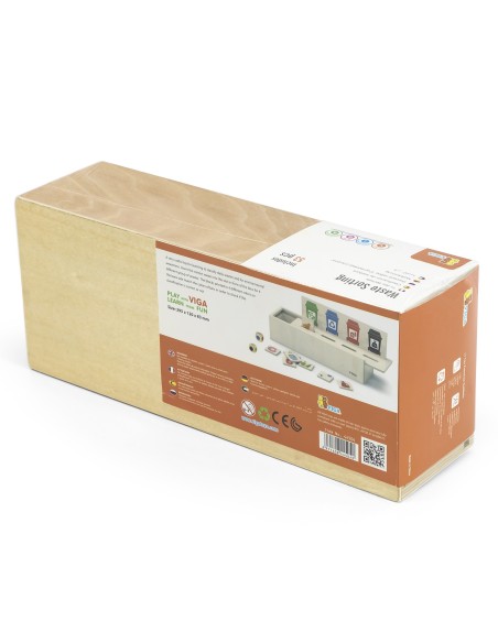 VIGA Educational Garbage Sorting Puzzle - Wooden Game