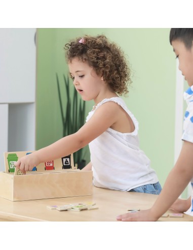 VIGA Educational Garbage Sorting Puzzle - Wooden Game