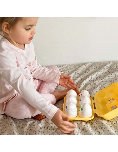 Układanka Sorter Montessori Wesołe Kurczaczki Jajka 6szt