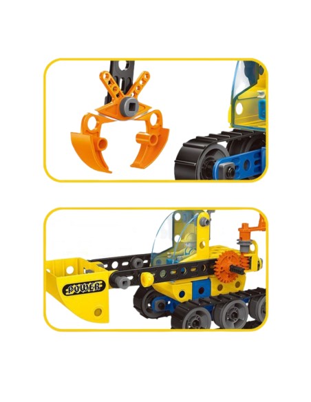 Konstravimo rinkinys – kurk savo statybines transporto priemones 6-in-1 STEAM, WOOPIE