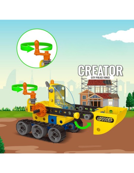 Build Your Own Construction Vehicles 6-in-1 STEAM Woopie Construction Set