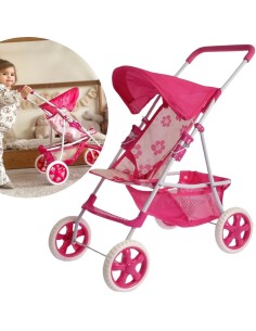WOOPIE ROYAL Doll's Pram with Flowers - The Perfect Gift