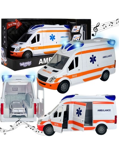 Karetka Pogotowia Ambulans Woopie – zabawka z dźwiękiem i światłem
