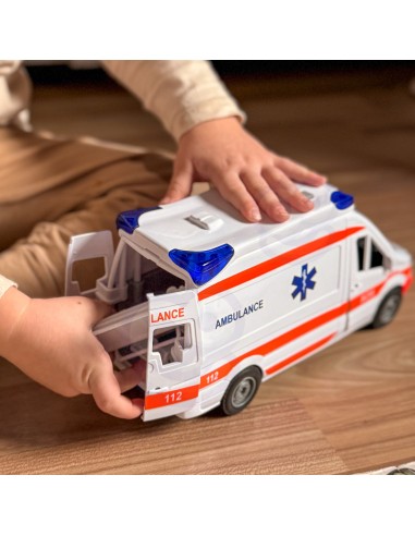 Karetka Pogotowia Ambulans Woopie – zabawka z dźwiękiem i światłem