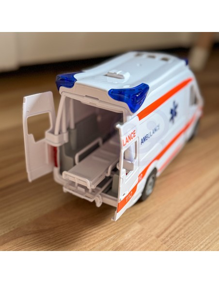Karetka Pogotowia Ambulans Woopie – zabawka z dźwiękiem i światłem