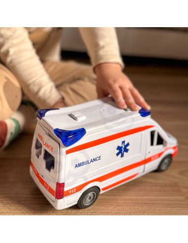 Karetka Pogotowia Ambulans Woopie – zabawka z dźwiękiem i światłem