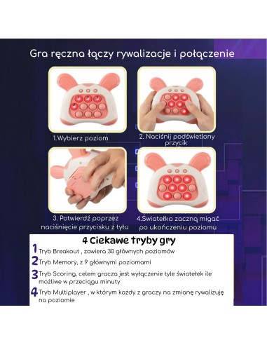 WOOPIE POP IT Electric Anti-Stress Bunny Game 2023