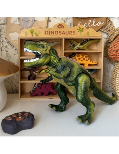 Tyrannosaurus Rex RC nuotoliu valdomas dinozauras (šviečia/urzgia) - WOOPIE