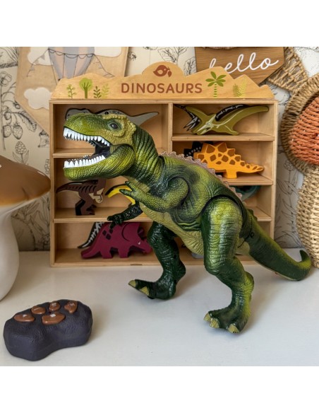Tyrannosaurus Rex RC nuotoliu valdomas dinozauras (šviečia/urzgia) - WOOPIE