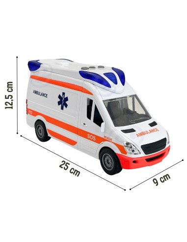 Karetka Pogotowia Ambulans Woopie – zabawka z dźwiękiem i światłem