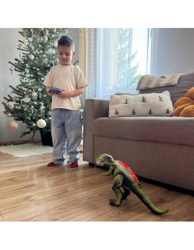 Tyrannosaurus Rex RC nuotoliu valdomas dinozauras (šviečia/urzgia) - WOOPIE