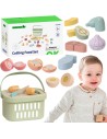 Holz-Korb mit Schneid-Essen Tooky Toy