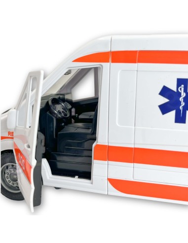 Karetka Pogotowia Ambulans Woopie – zabawka z dźwiękiem i światłem