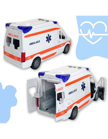 Rettungswagen Ambulanz von Woopie – Spielzeug mit Sound und Licht