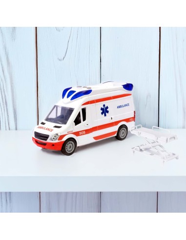 Karetka Pogotowia Ambulans Woopie – zabawka z dźwiękiem i światłem