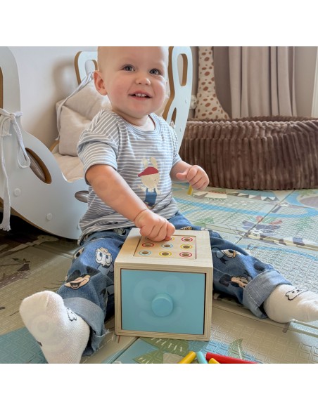 TOOKY TOY XXL Montessori-Box 7in1 für Kleinkinder 16-18 Mon.