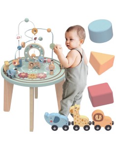 Wooden Montessori Activity Table TOOKY TOY - Motor Loop