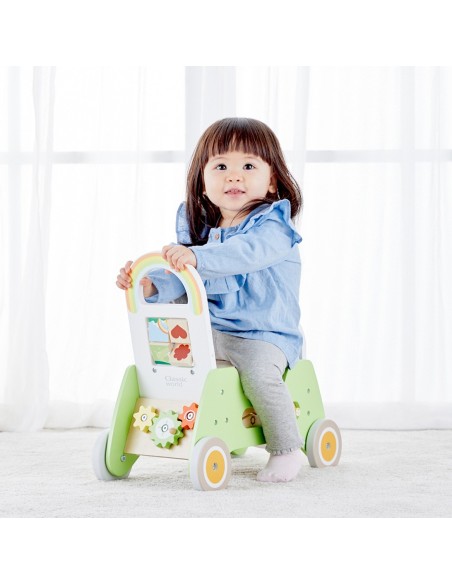 CLASSIC WORLD Wooden Montessori Ride-on Pusher 2 in 1 for Children