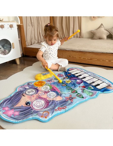 Mermaid Musical Mat 2 in 1 Interactive Drums - WOOPIE
