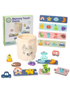 WOOPIE GREEN Sensory Puzzle Memory Shapes FSC - Educational Toy