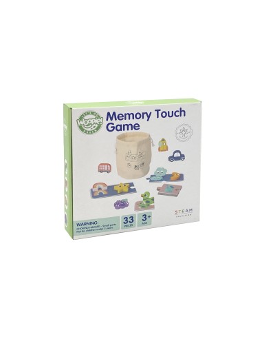 WOOPIE GREEN Sensory Puzzle Memory Shapes FSC - Educational Toy