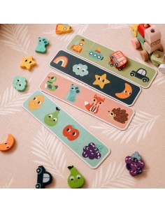WOOPIE GREEN Sensory Puzzle Memory Shapes FSC - Educational Toy 2