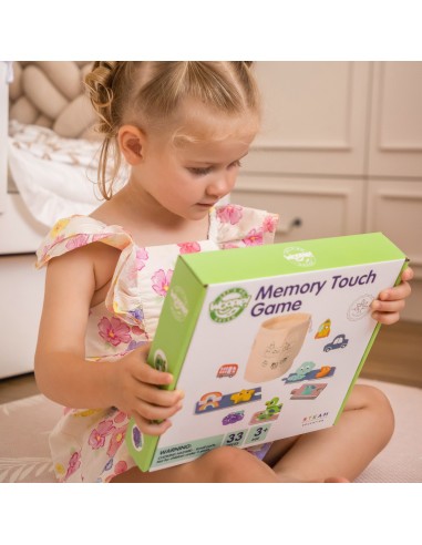 WOOPIE GREEN Sensory Puzzle Memory Shapes FSC - Educational Toy
