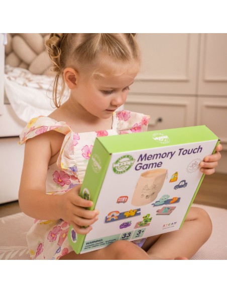 WOOPIE GREEN Sensorinis atminties žaidimas „Formos“ FSC - Edukacinis žaislas