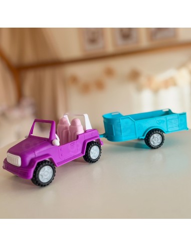 Lalka Niki z Koniem Samochodem i Przyczepą Zestaw WOOPIE ROYAL - Farma