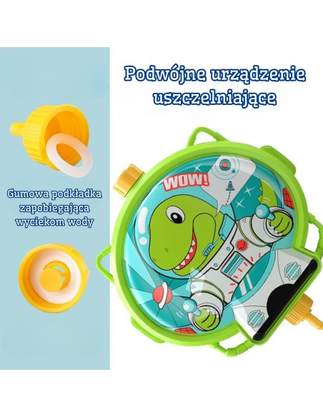 WOOPIE Wasserpistole mit Dino-Rucksack – Perfekter Spielspaß!