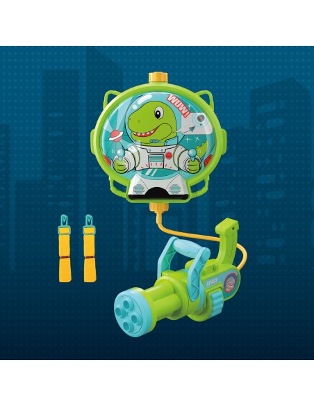 WOOPIE Wasserpistole mit Dino-Rucksack – Perfekter Spielspaß!