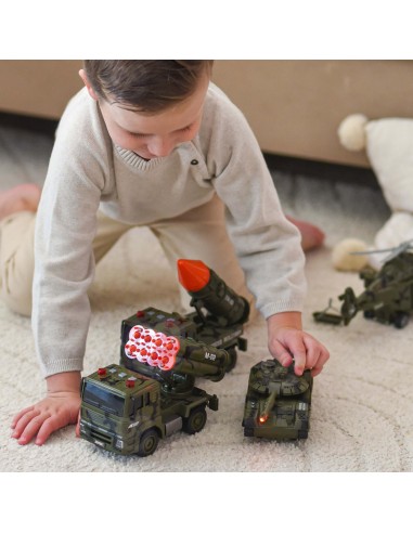 Military Set 4pcs Tank Helicopter Launchers WOOPIE – Light Sound