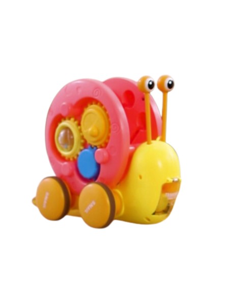 WOOPIE Schnecke 4-in-1: Glöckchen, Zahnräder, Rampe, Auto