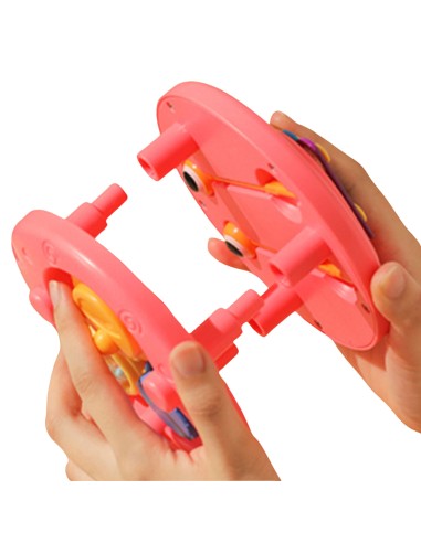 WOOPIE Schnecke 4-in-1: Glöckchen, Zahnräder, Rampe, Auto