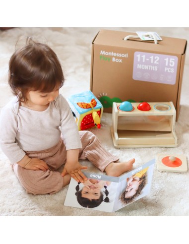 TOOKY TOY Box XXL Montessori 5in1 - Sensory Box for 11-12 months.