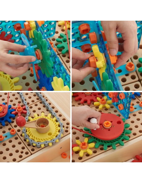 Spalvingų krumpliaračių priedų rinkinys MASTERKIDZ STEM 198 el.