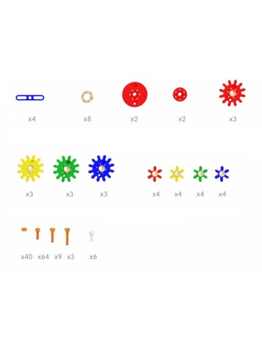 MASTERKIDZ STEM Gear Wheels Mix Accessories Set 198 pcs.