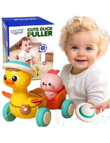 Interactive Pull-Along Duck with Sound and Lights – Woopie
